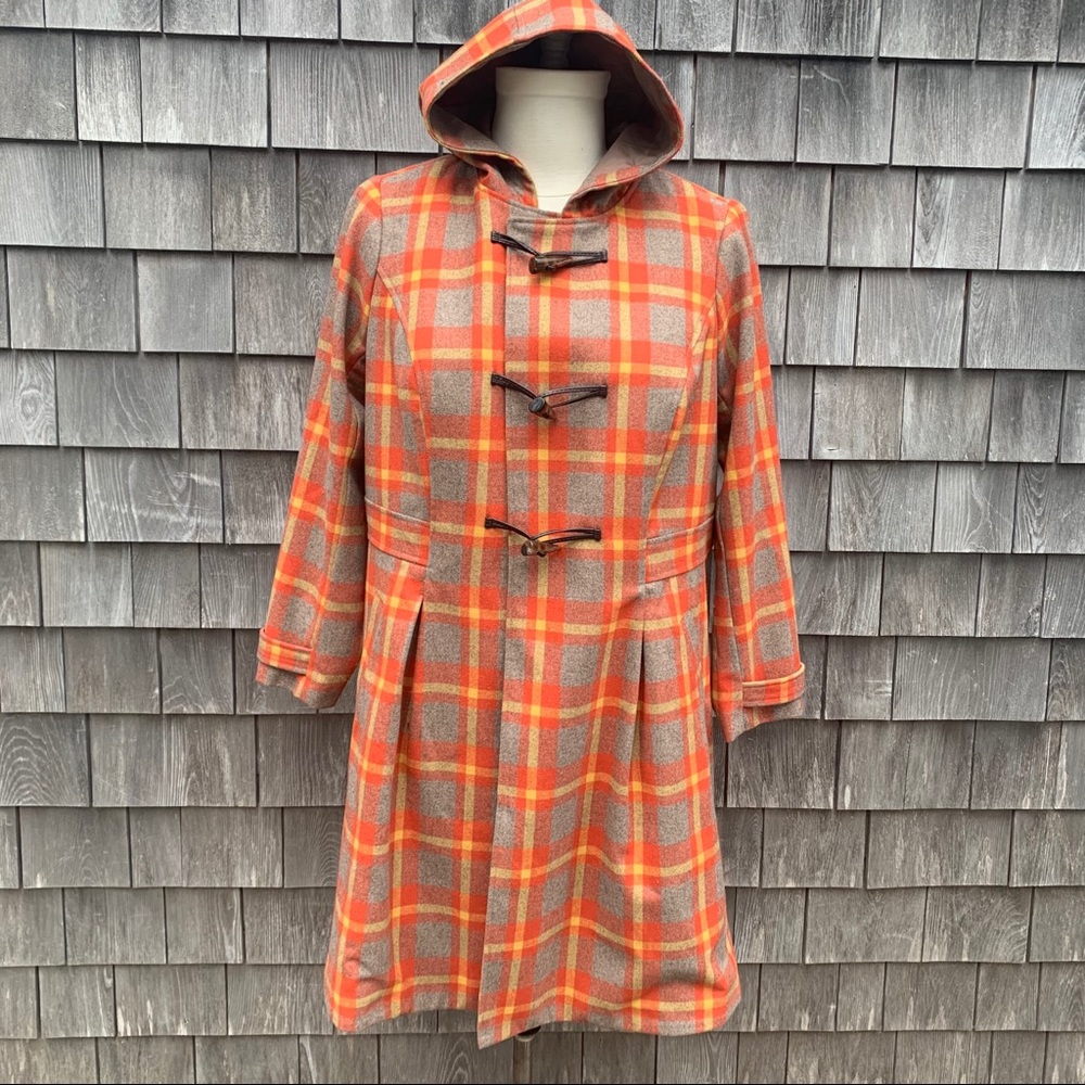 Cute plaid ModCloth NWT coat 1X fully lined retro